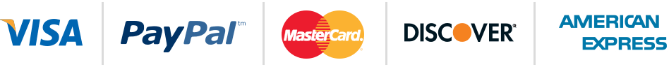 Visa PayPal MasterCard Discover American Express